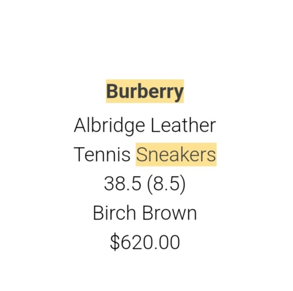 Burberry Sneakers - Picture 2 of 8